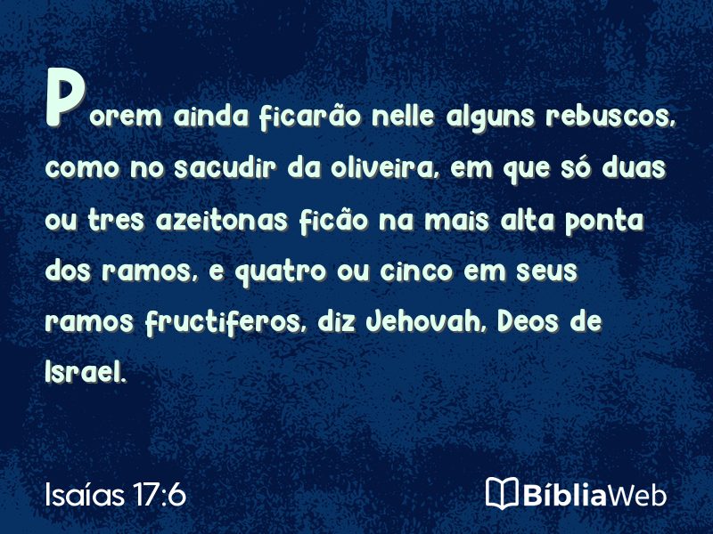 Isaías 17:6 em imagem para compartilhar