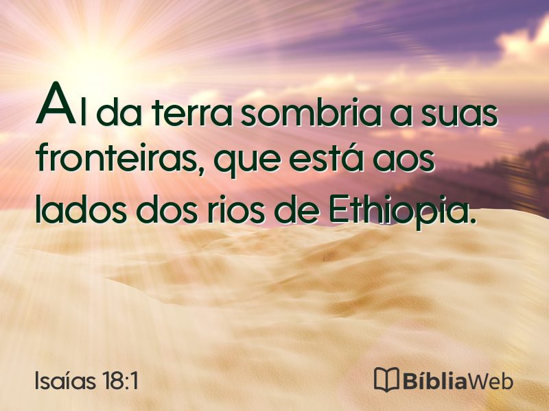 Isaías 18:1 em imagem para compartilhar