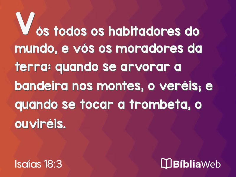 Isaías 18:3 em imagem para compartilhar