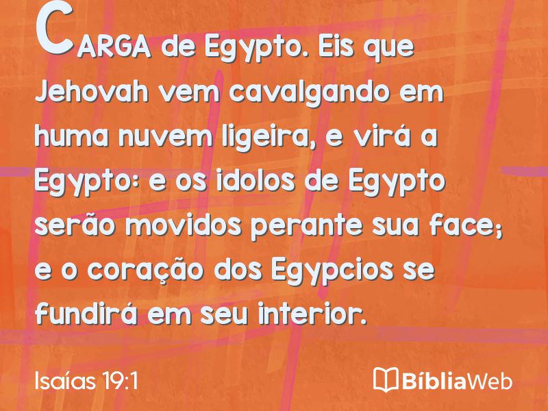 Isaías 19:1 em imagem para compartilhar