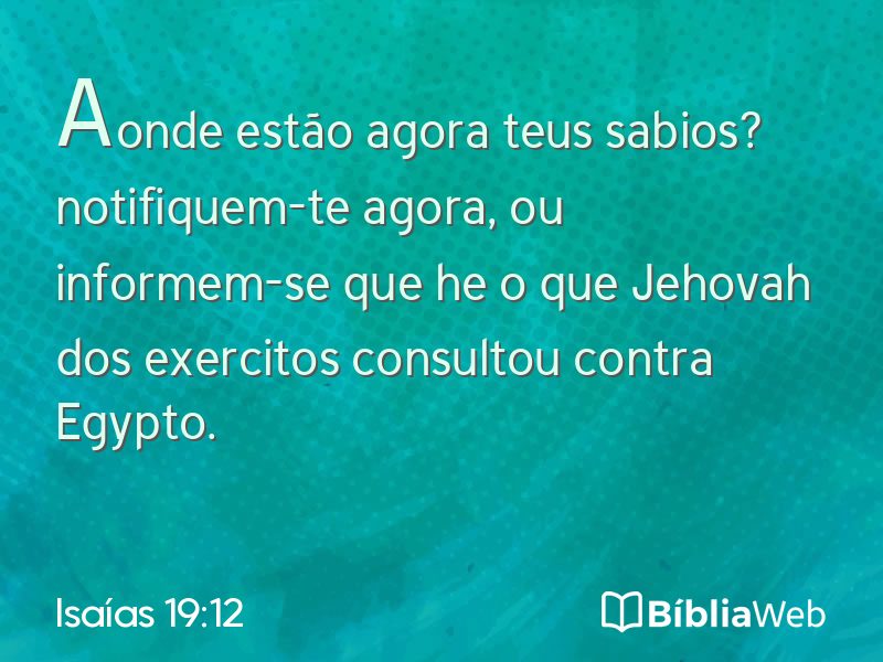 Isaías 19:12 em imagem para compartilhar