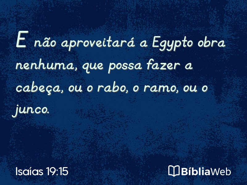 Isaías 19:15 em imagem para compartilhar
