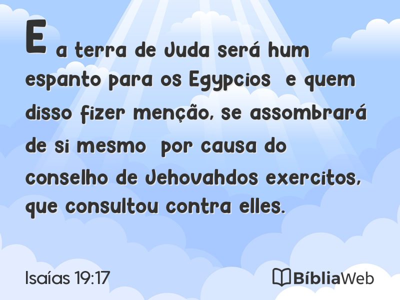 Isaías 19:17 em imagem para compartilhar