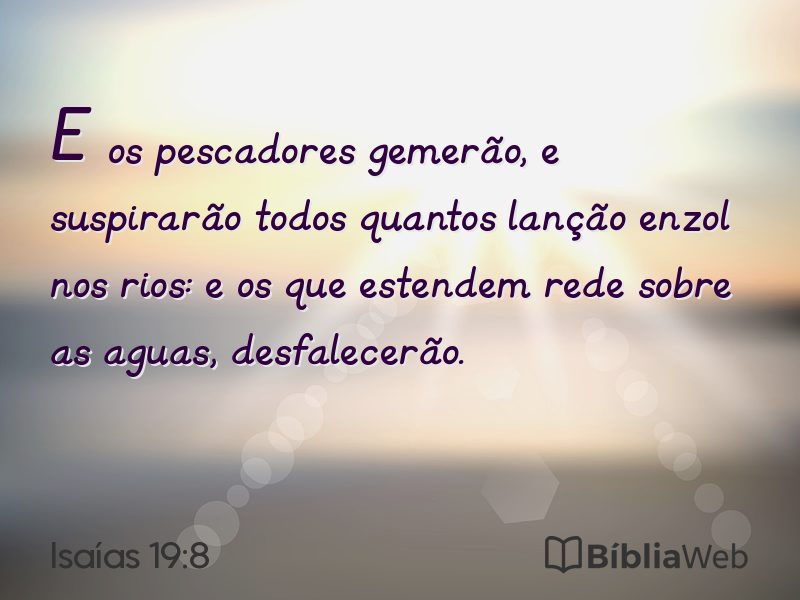 Isaías 19:8 em imagem para compartilhar