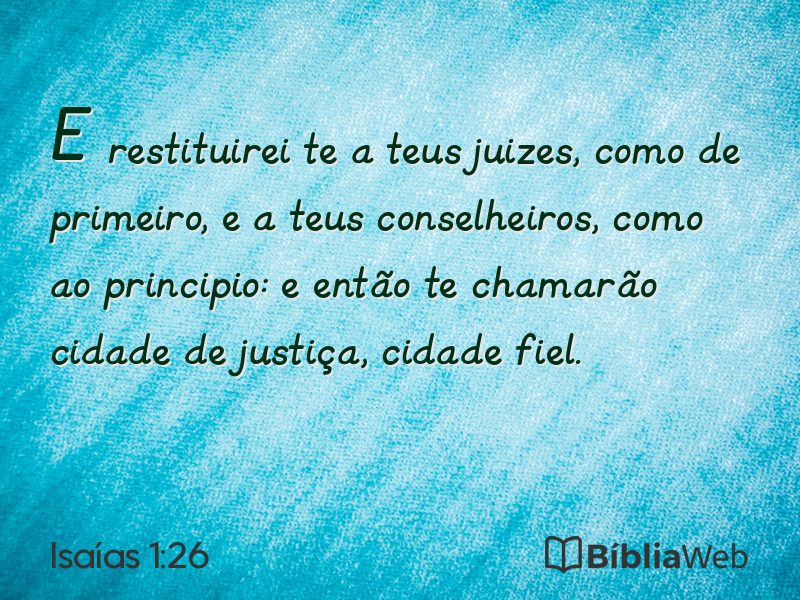 Isaías 1:26 em imagem para compartilhar