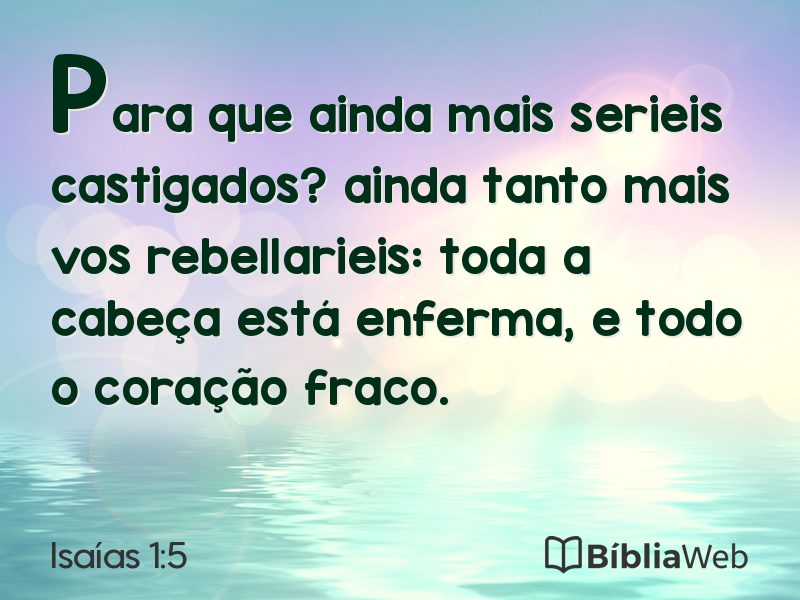 Isaías 1:5 em imagem para compartilhar