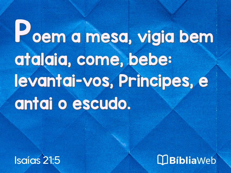 Isaías 21:5 em imagem para compartilhar