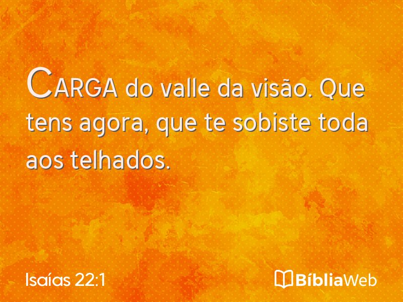 Isaías 22:1 em imagem para compartilhar