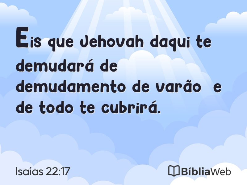Isaías 22:17 em imagem para compartilhar