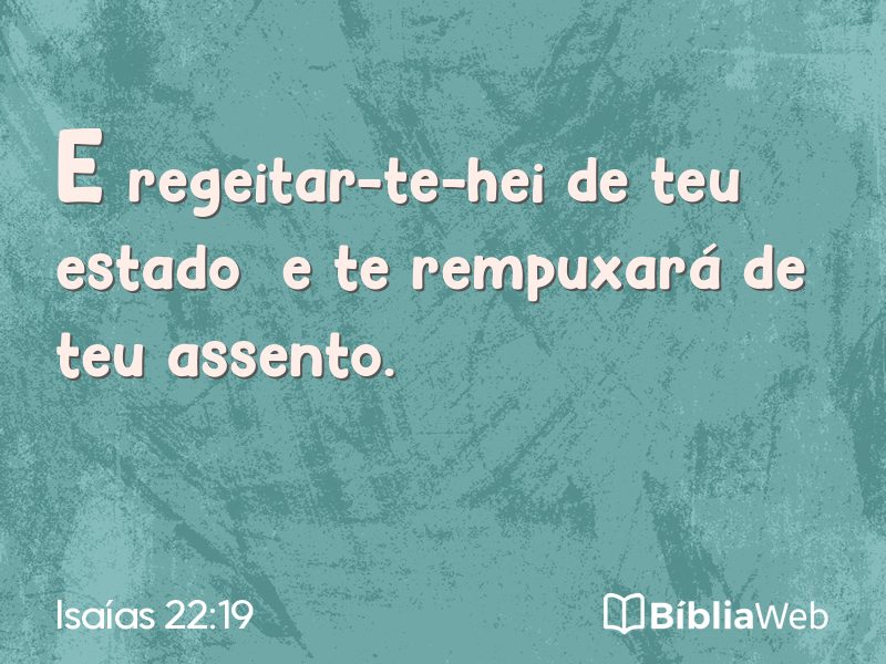 Isaías 22:19 em imagem para compartilhar
