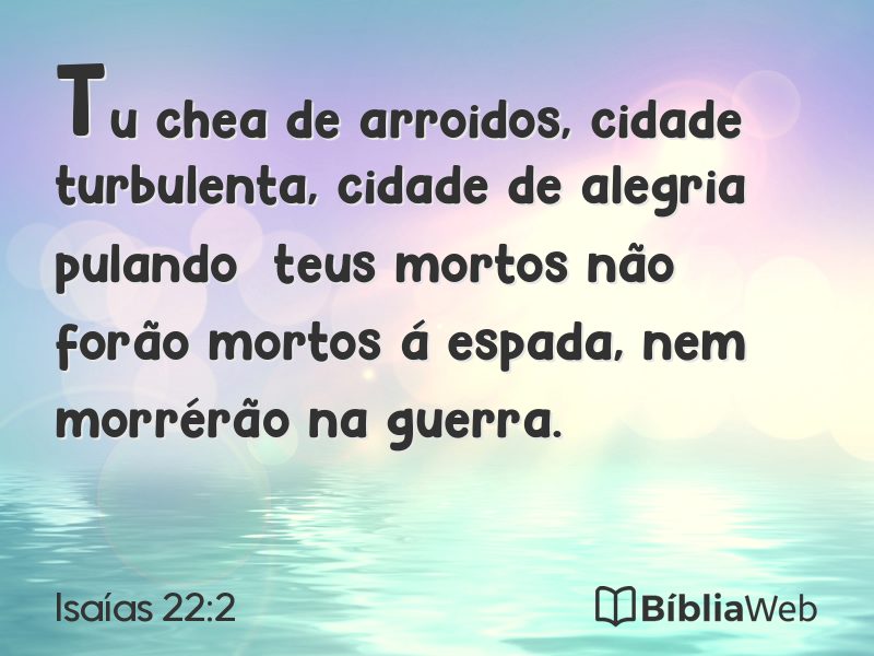 Isaías 22:2 em imagem para compartilhar