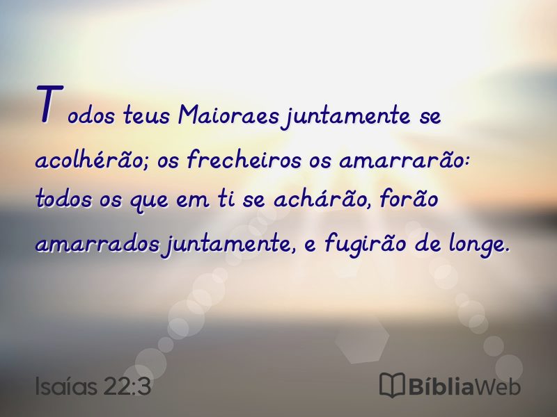 Isaías 22:3 em imagem para compartilhar