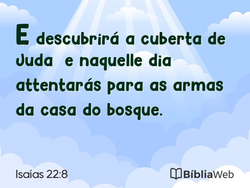 Isaías 22:8 em imagem para compartilhar