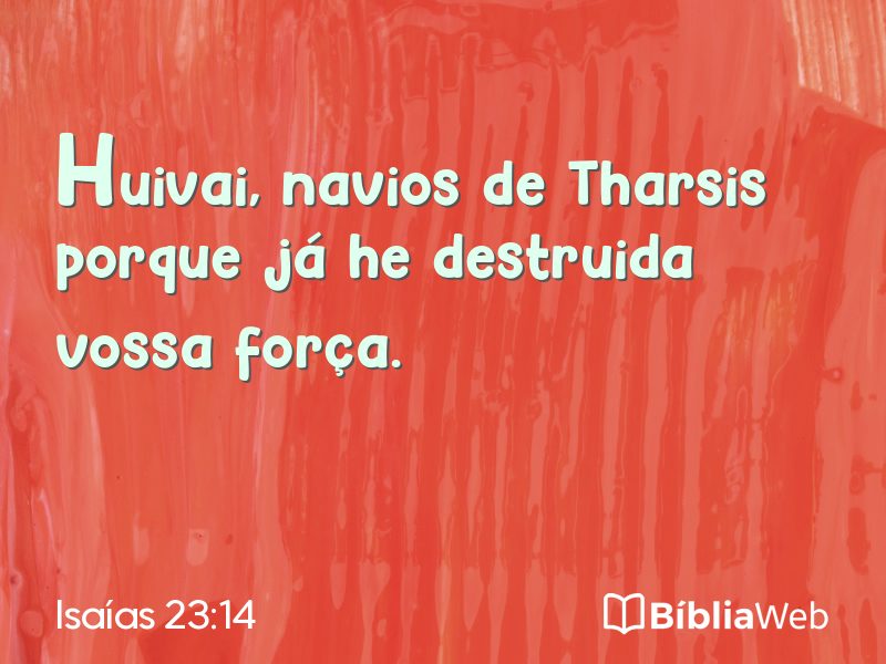 Isaías 23:14 em imagem para compartilhar