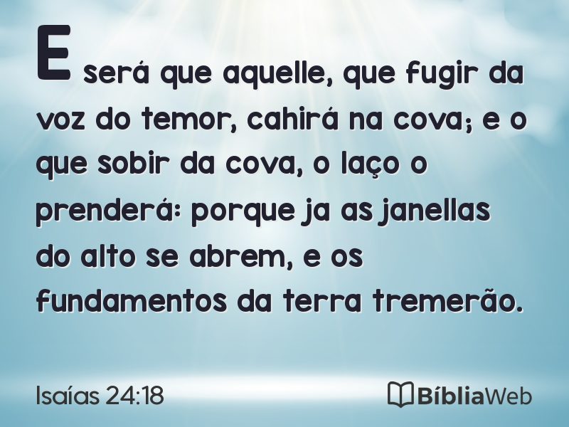 Isaías 24:18 em imagem para compartilhar