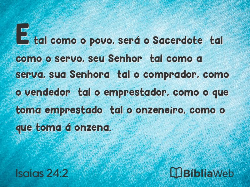 Isaías 24:2 em imagem para compartilhar