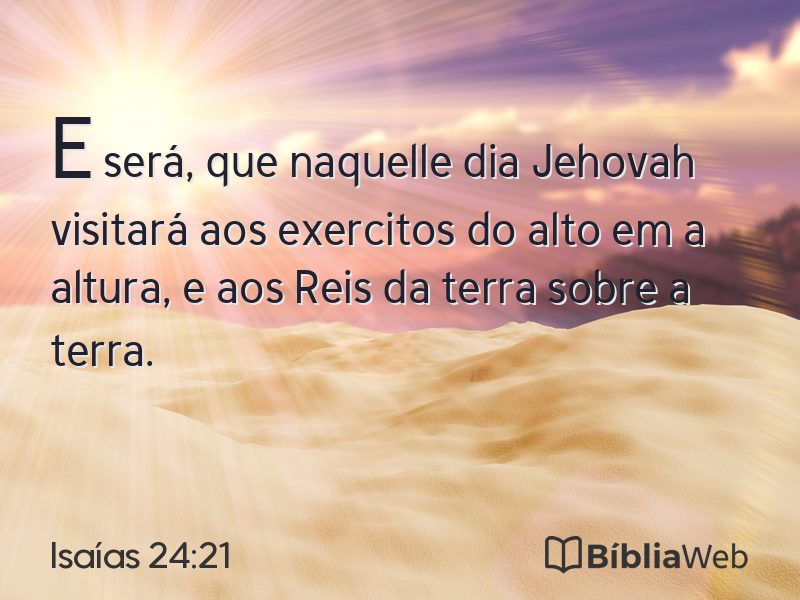 Isaías 24:21 em imagem para compartilhar
