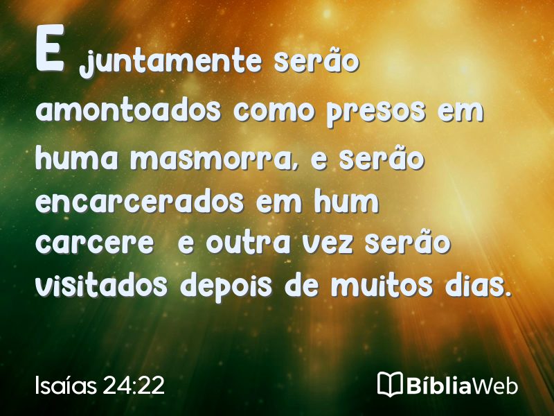 Isaías 24:22 em imagem para compartilhar