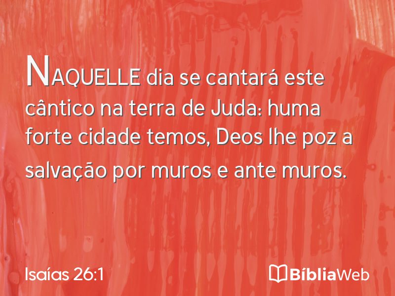 Isaías 26:1 em imagem para compartilhar