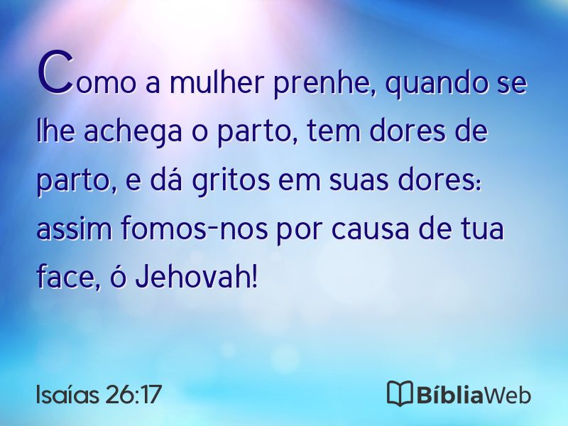 Isaías 26:17 em imagem para compartilhar