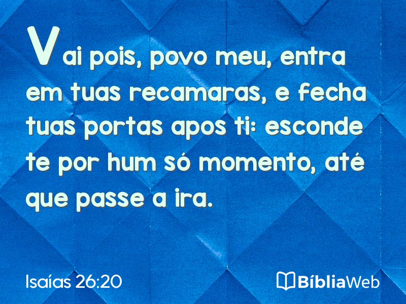 Isaías 26:20 em imagem para compartilhar