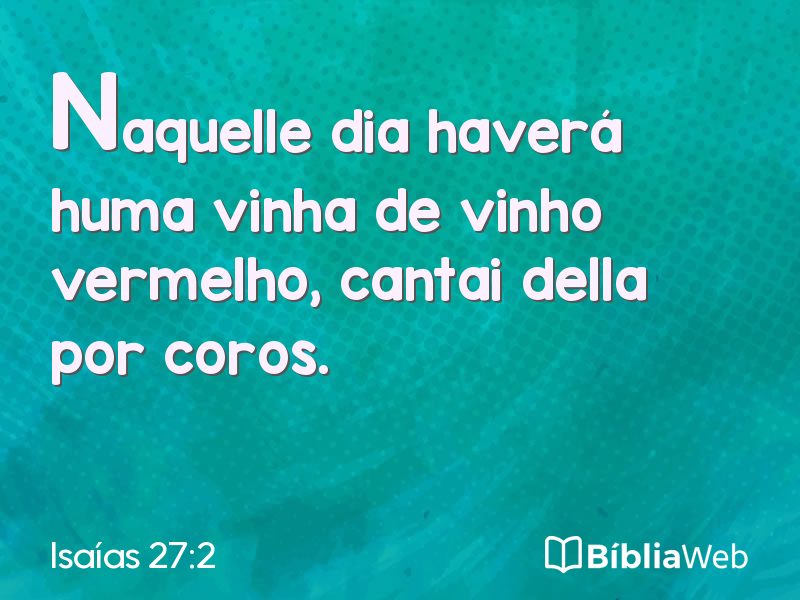 Isaías 27:2 em imagem para compartilhar
