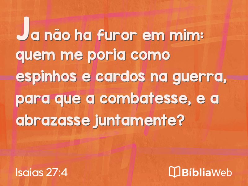 Isaías 27:4 em imagem para compartilhar