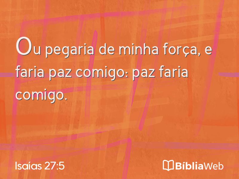 Isaías 27:5 em imagem para compartilhar