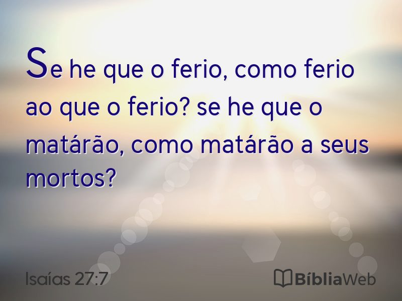 Isaías 27:7 em imagem para compartilhar