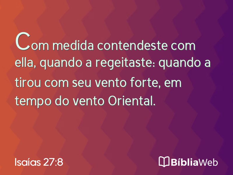 Isaías 27:8 em imagem para compartilhar