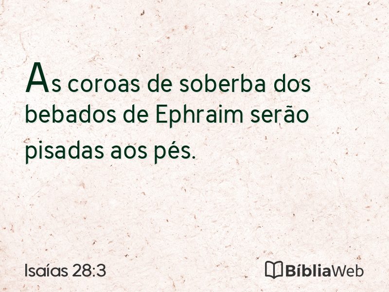Isaías 28:3 em imagem para compartilhar