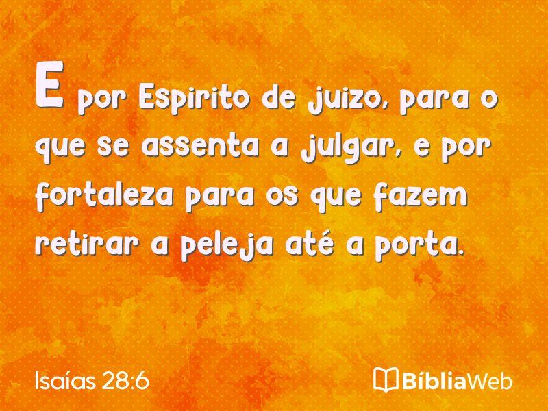 Isaías 28:6 em imagem para compartilhar