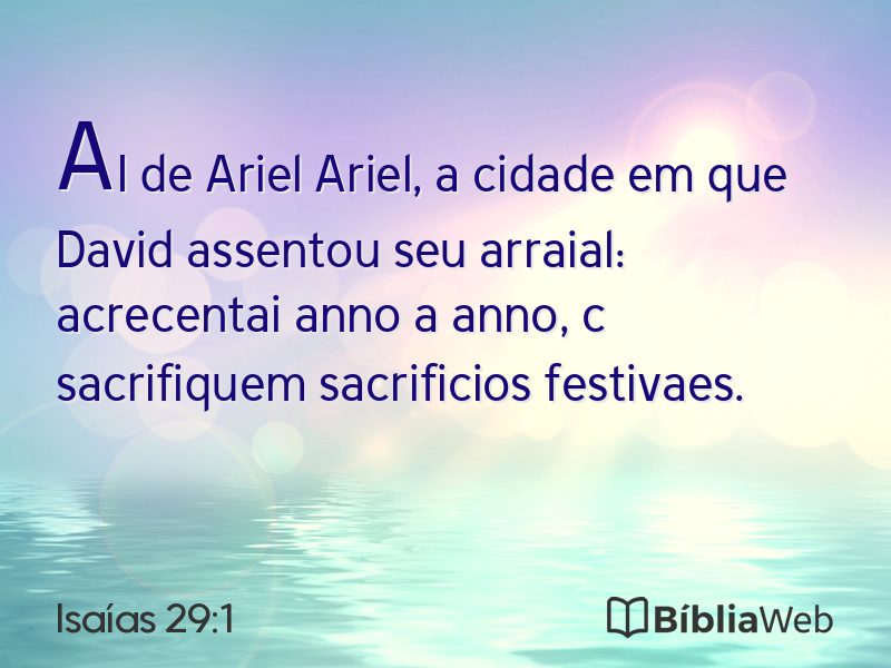 Isaías 29:1 em imagem para compartilhar