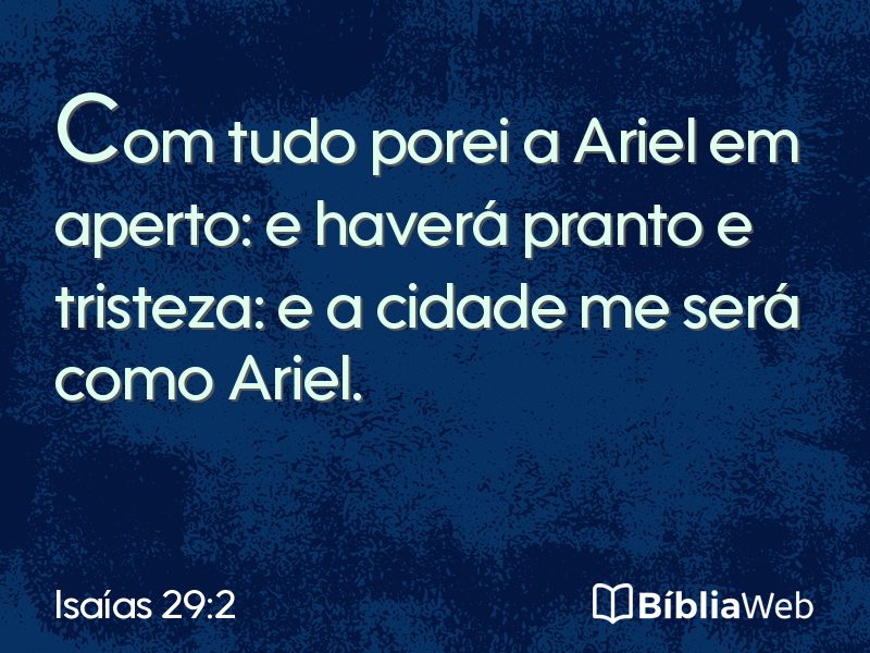 Isaías 29:2 em imagem para compartilhar