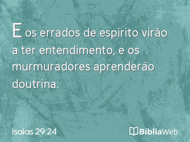 Isaías 29:24 em imagem para compartilhar