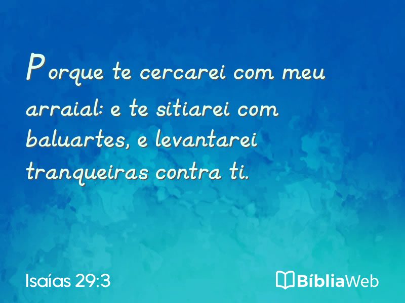 Isaías 29:3 em imagem para compartilhar