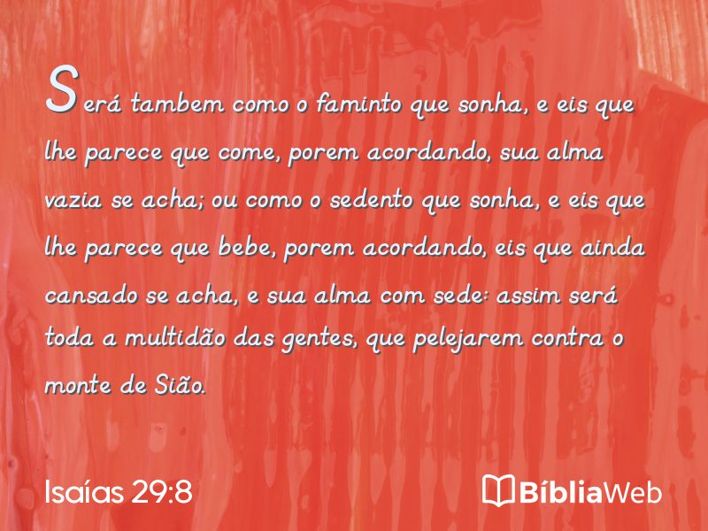 Isaías 29:8 em imagem para compartilhar