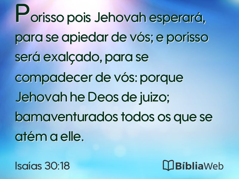 Isaías 30:18 em imagem para compartilhar