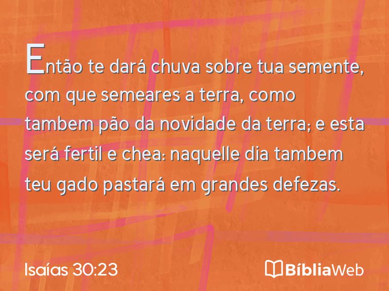 Isaías 30:23 em imagem para compartilhar