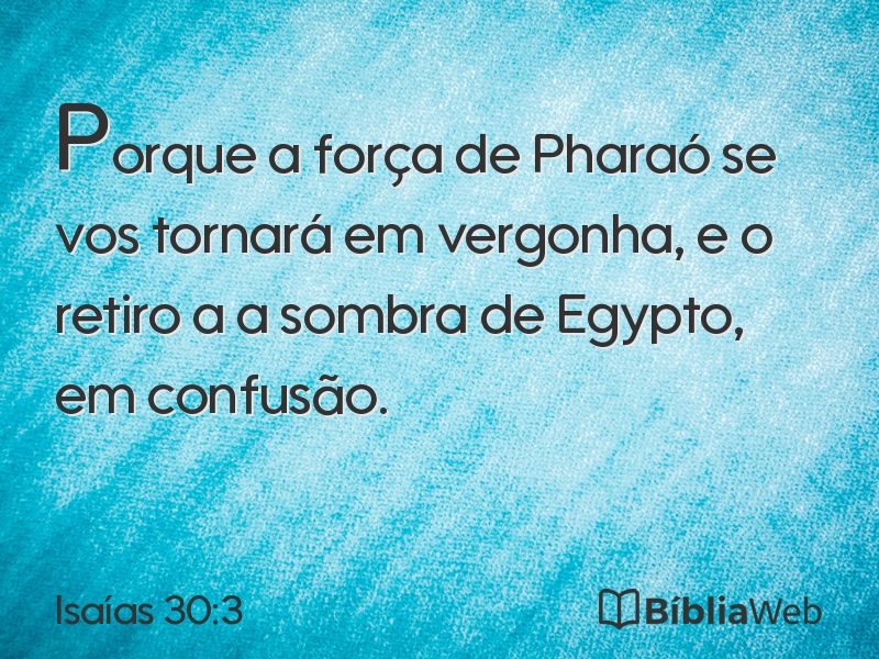Isaías 30:3 em imagem para compartilhar