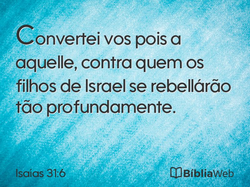 Isaías 31:6 em imagem para compartilhar