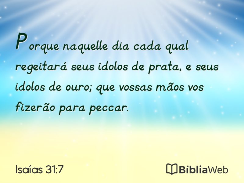 Isaías 31:7 em imagem para compartilhar