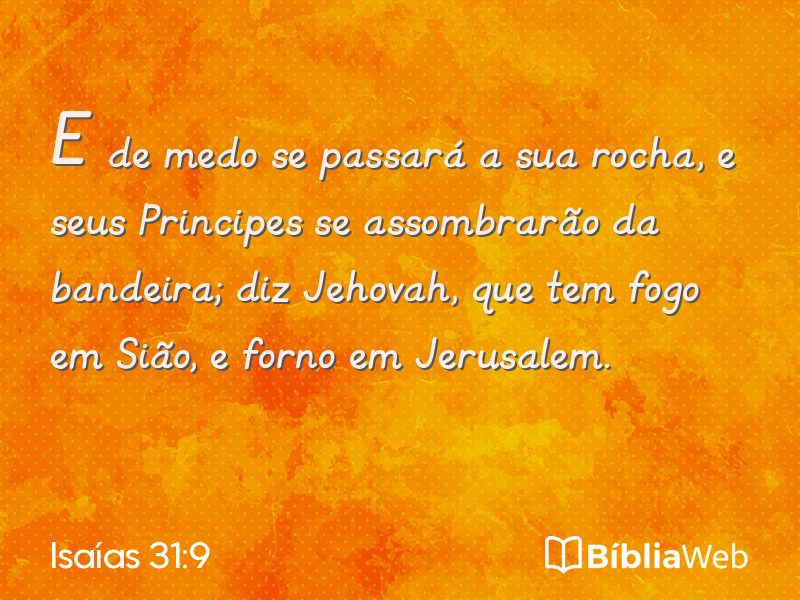 Isaías 31:9 em imagem para compartilhar