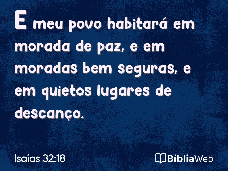 Isaías 32:18 em imagem para compartilhar