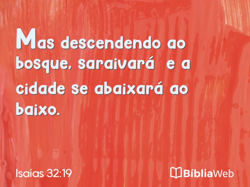Isaías 32:19 em imagem para compartilhar