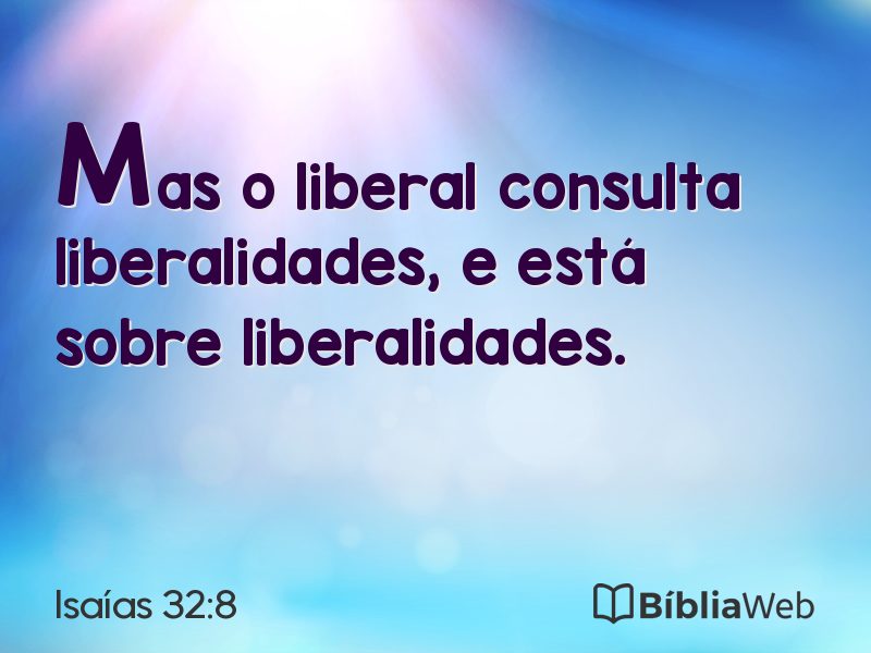 Isaías 32:8 em imagem para compartilhar