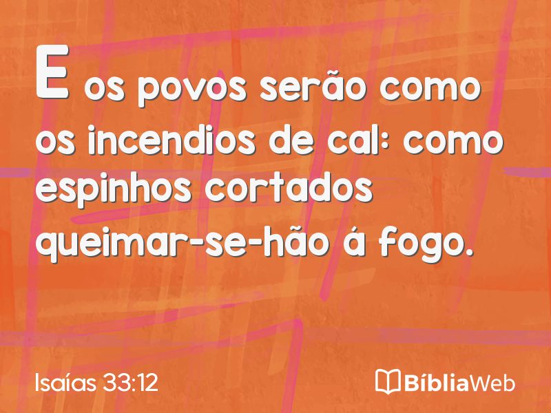 Isaías 33:12 em imagem para compartilhar