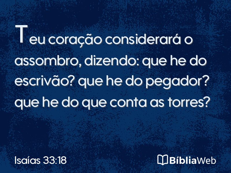 Isaías 33:18 em imagem para compartilhar