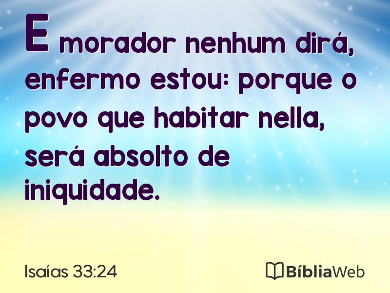 Isaías 33:24 em imagem para compartilhar
