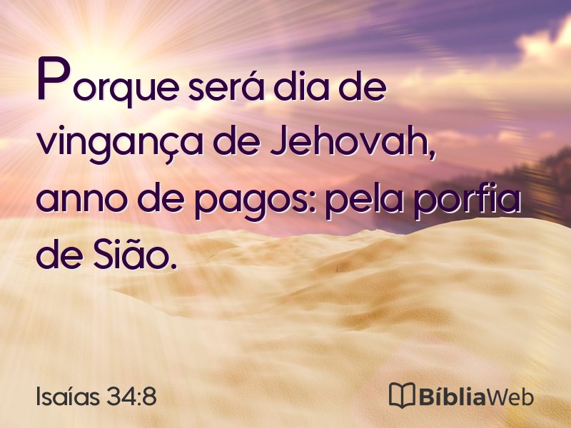 Isaías 34:8 em imagem para compartilhar
